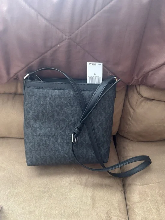 Michael Kors Black Logo Crossbody Bag - Picture 2 of 4